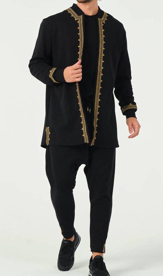 Ensemble Etniz Menara QABA’IL noir et doré