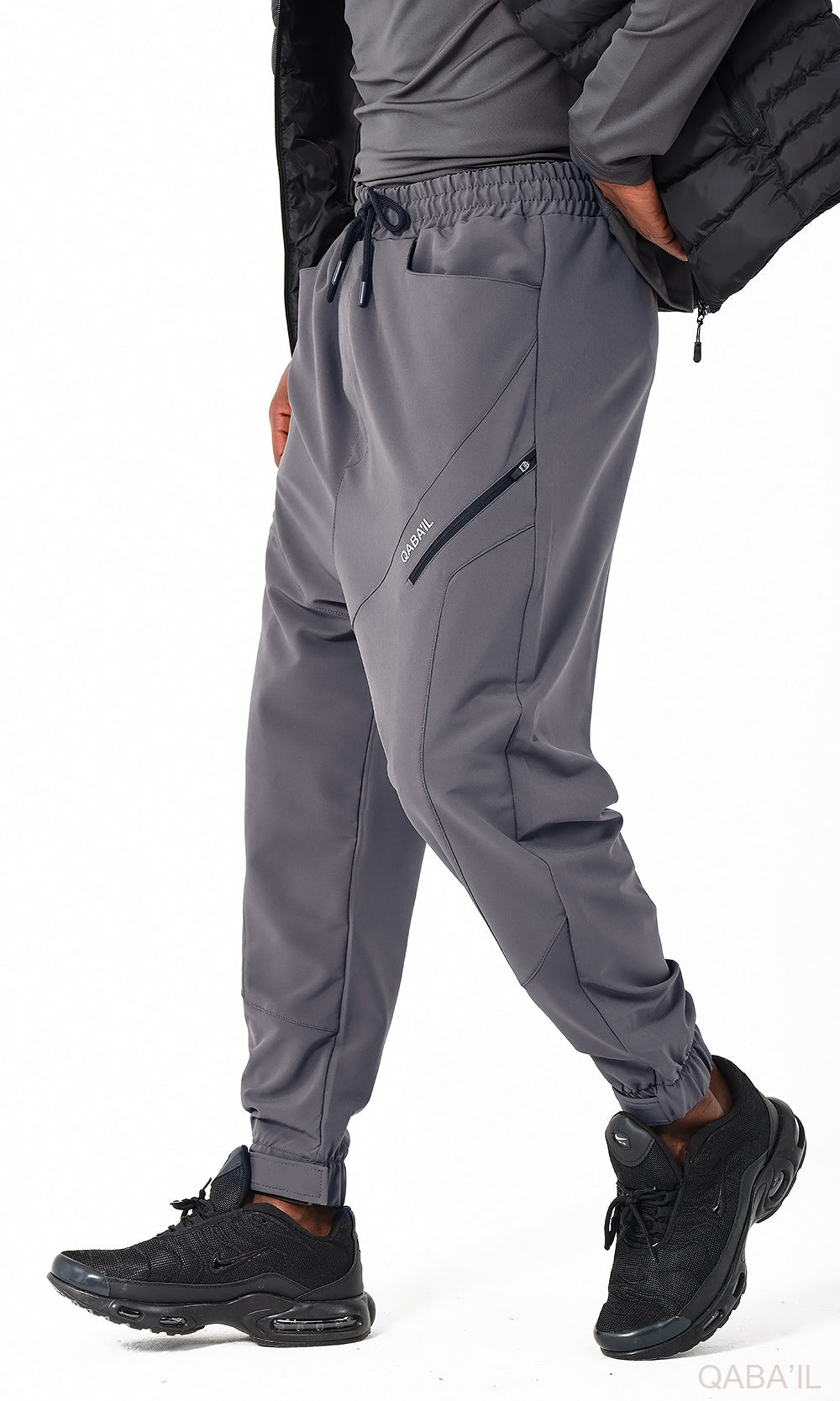 Pantalon Sarouel QL Teknik en gris foncé