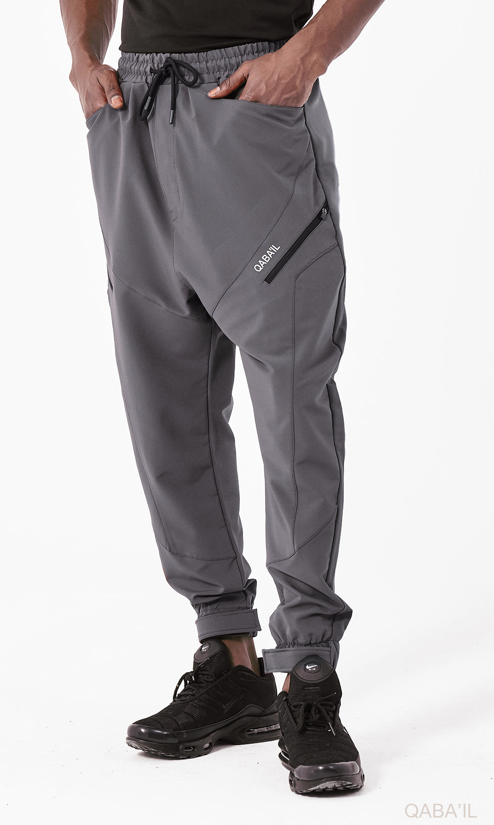 Pantalon Sarouel QL Teknik en gris foncé