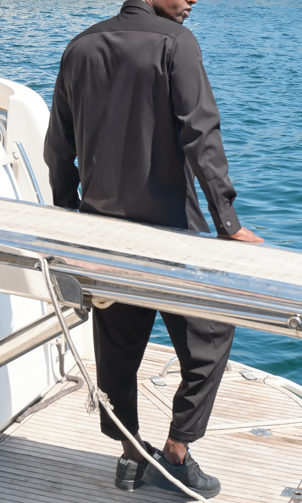 Chemise design QTT1014 en noir