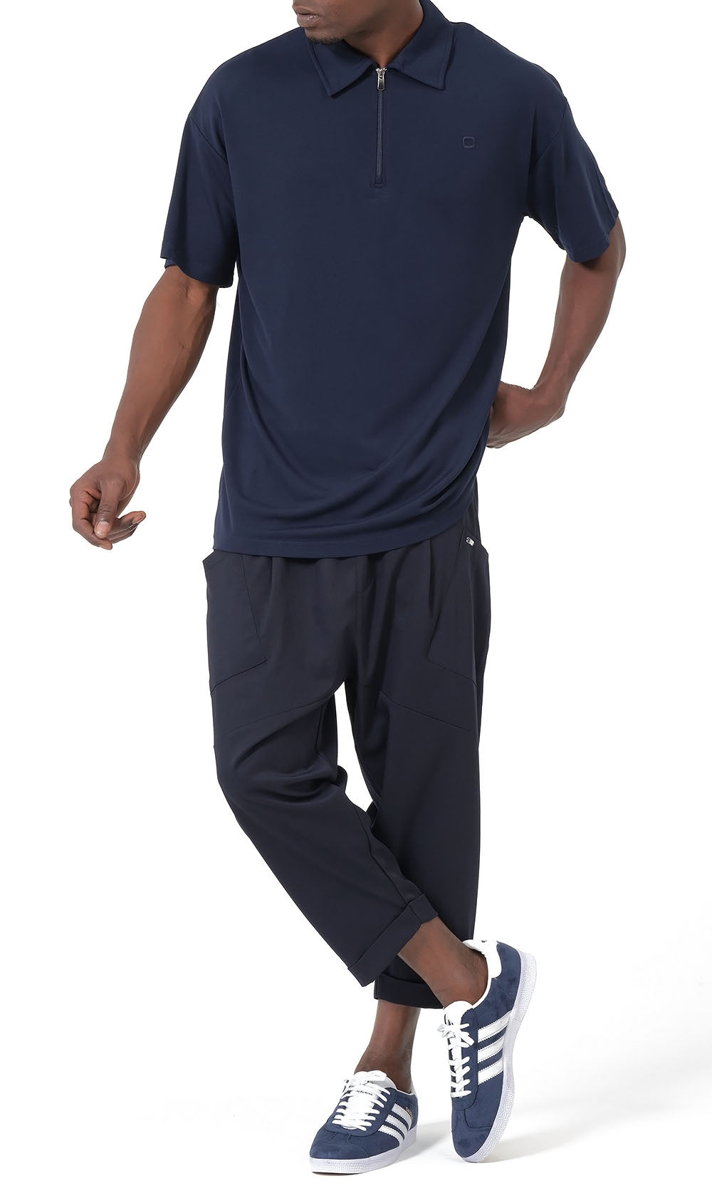 QTS1012 Pantalon sarouel Design S26 bleu marine