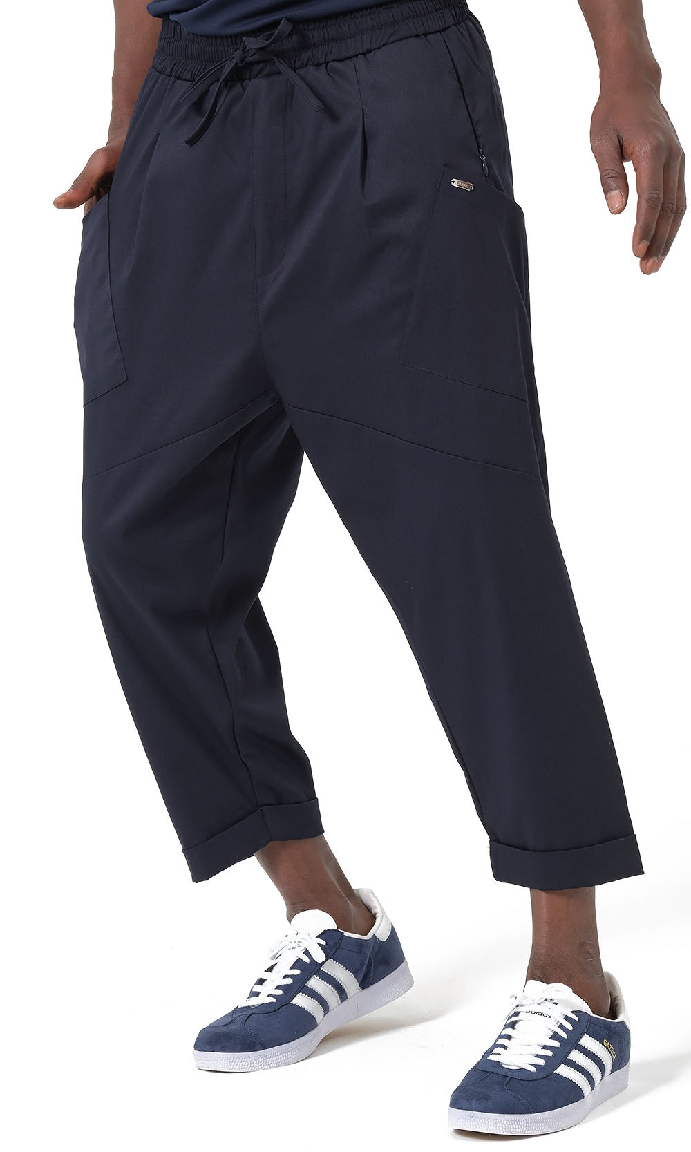 QTS1012 Pantalon sarouel Design S26 bleu marine