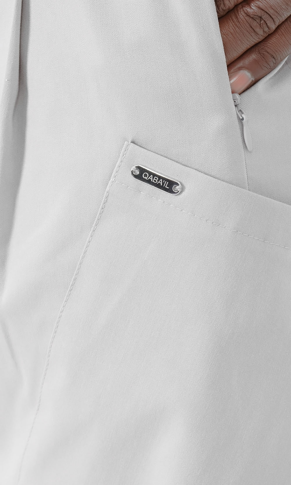 QTS1012 Pantalon sarouel Design S26 gris clair
