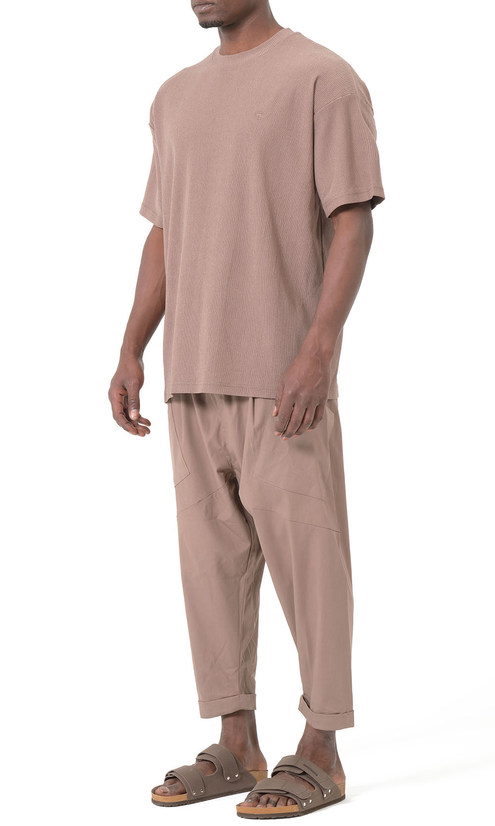 QTS1012 Pantalon sarouel design S26 couleur taupe