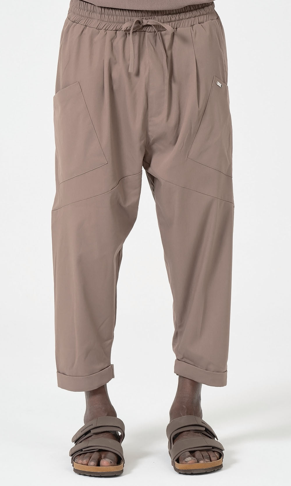 QTS1012 Pantalon sarouel design S26 couleur taupe