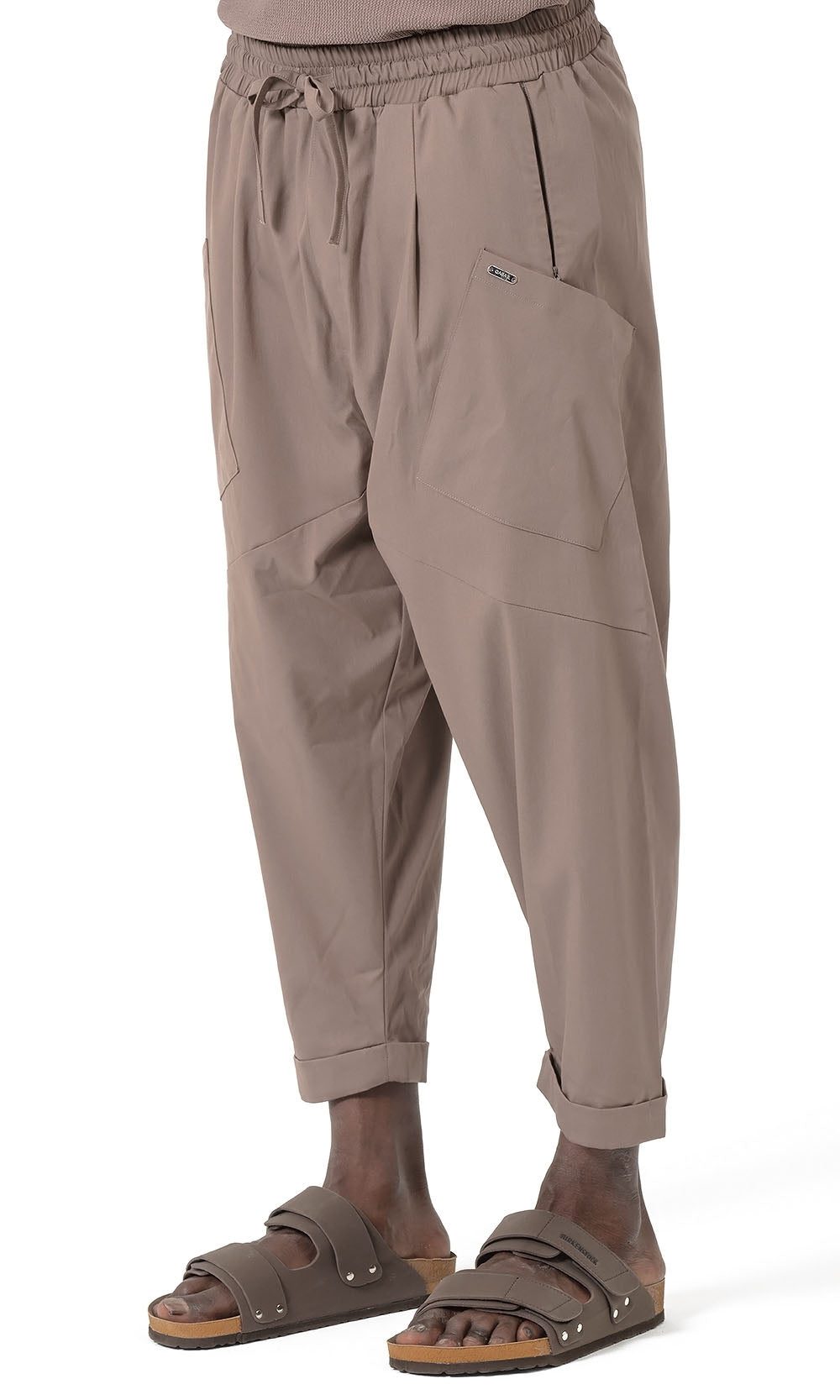 QTS1012 Pantalon sarouel design S26 couleur taupe