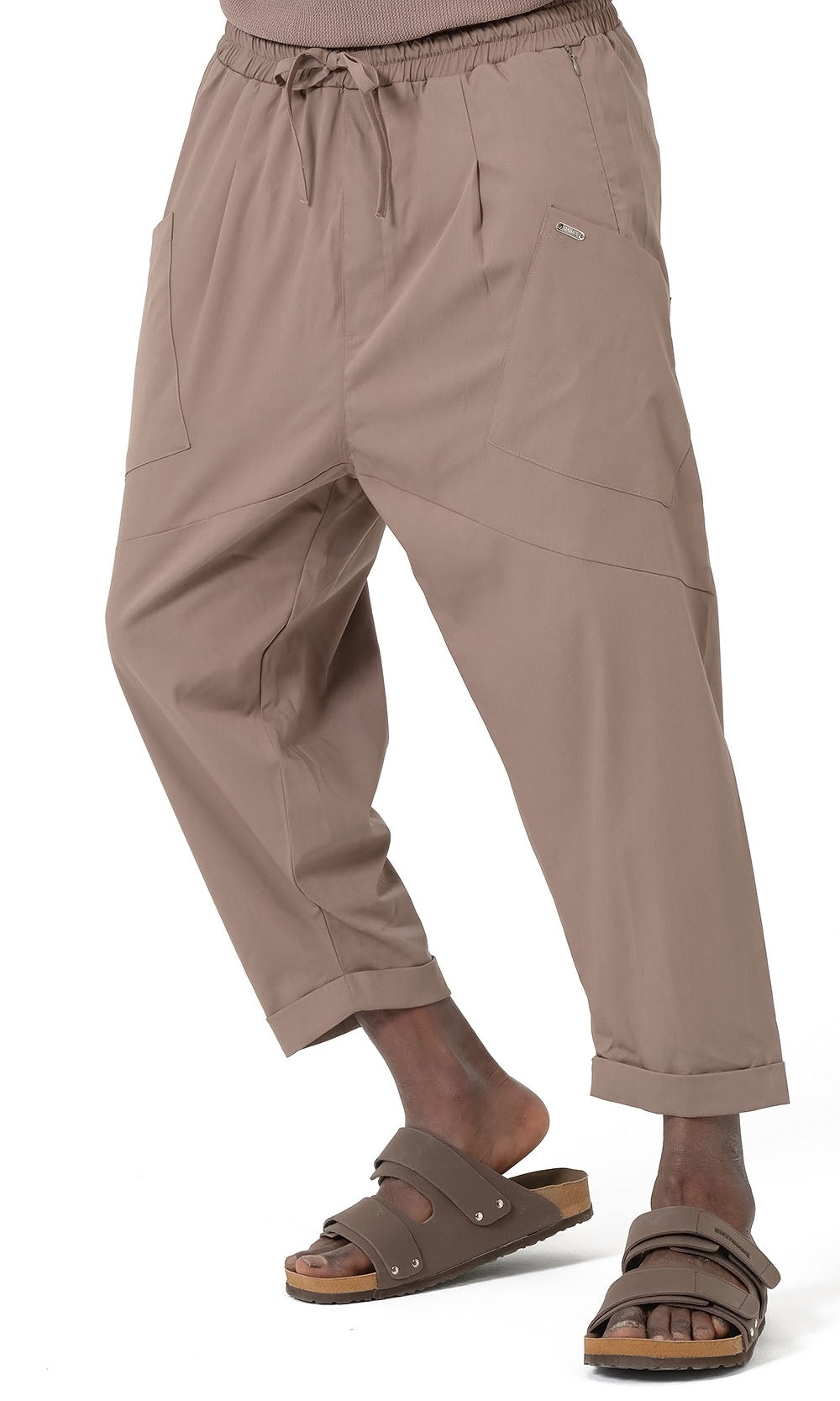 QTS1012 Pantalon sarouel design S26 couleur taupe