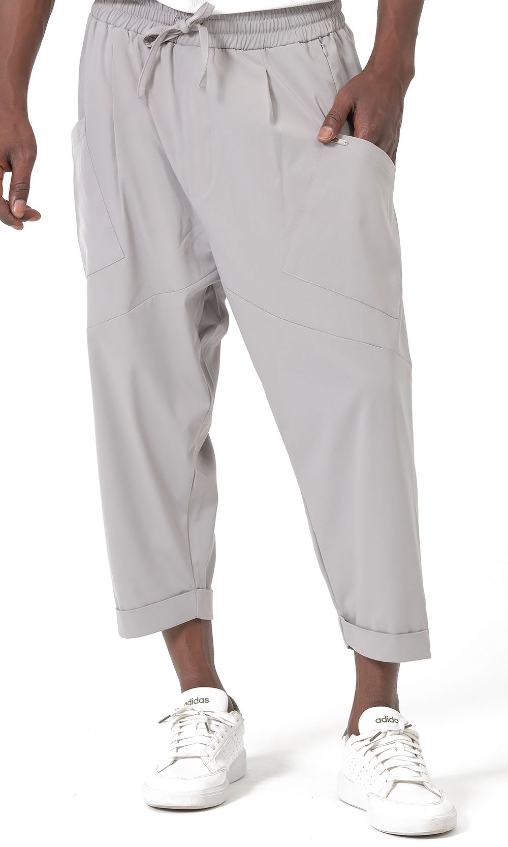 QTS1012 Pantalon sarouel Design S26 gris clair