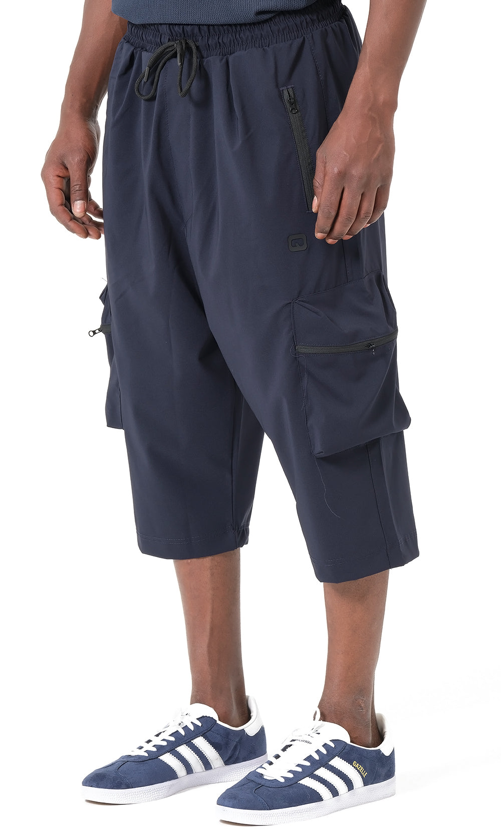 QTS2004 Pantalon cargo Court Trail bleu marine