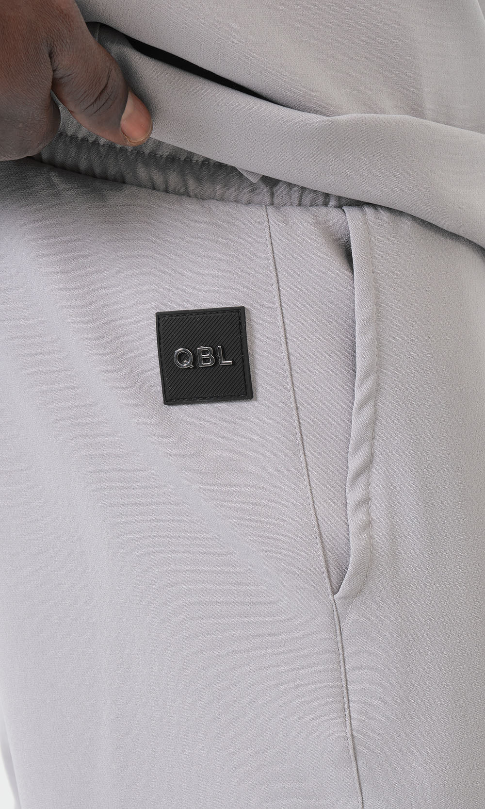 QTE2001 Ensemble Qamis Court Silent Gris Clair