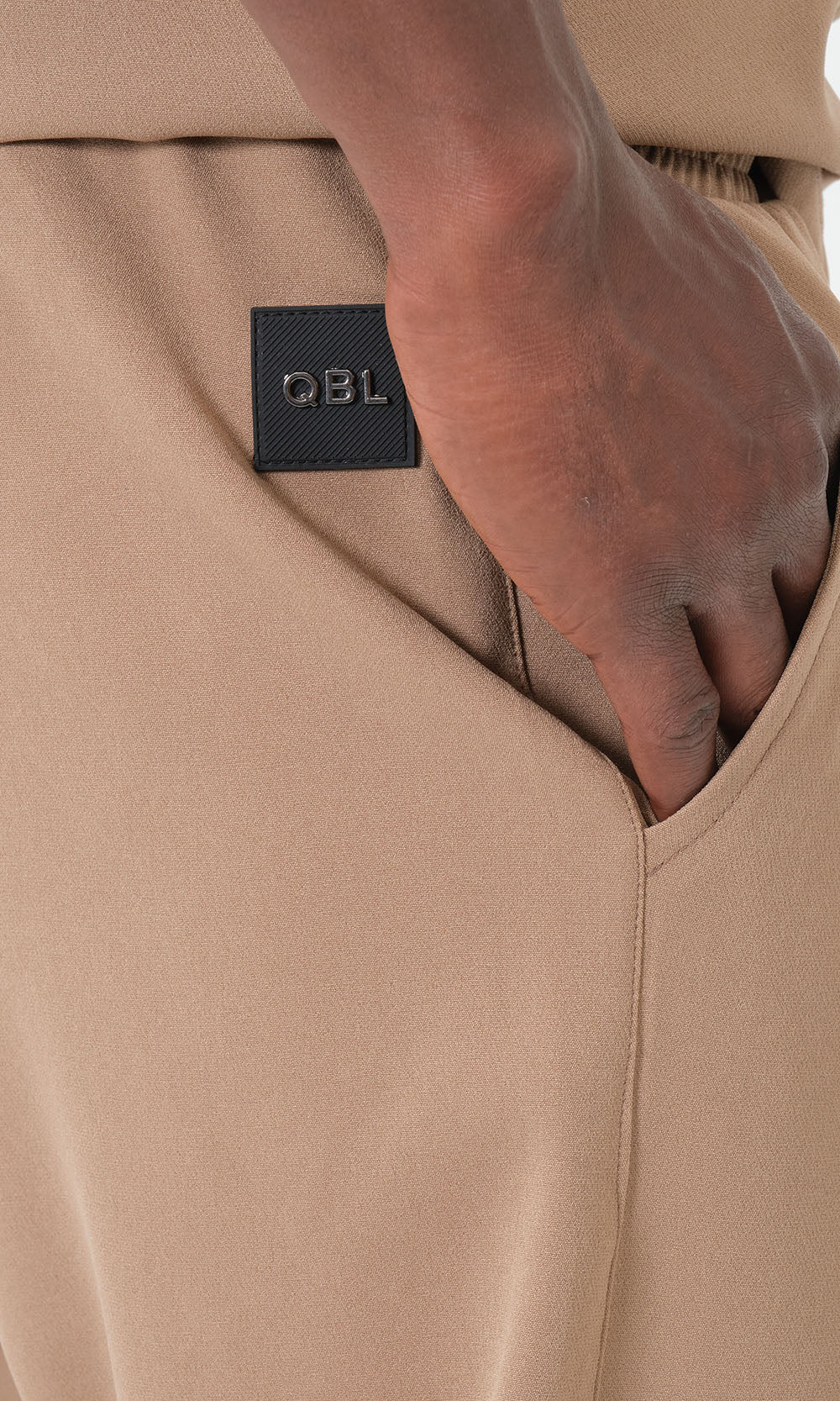 QTE2001 Ensemble Qamis court Silent couleur Camel