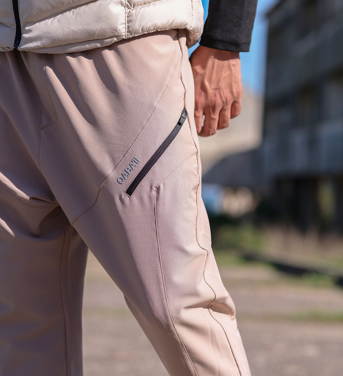 Pantalon Sarouel QL Teknik en Taupe