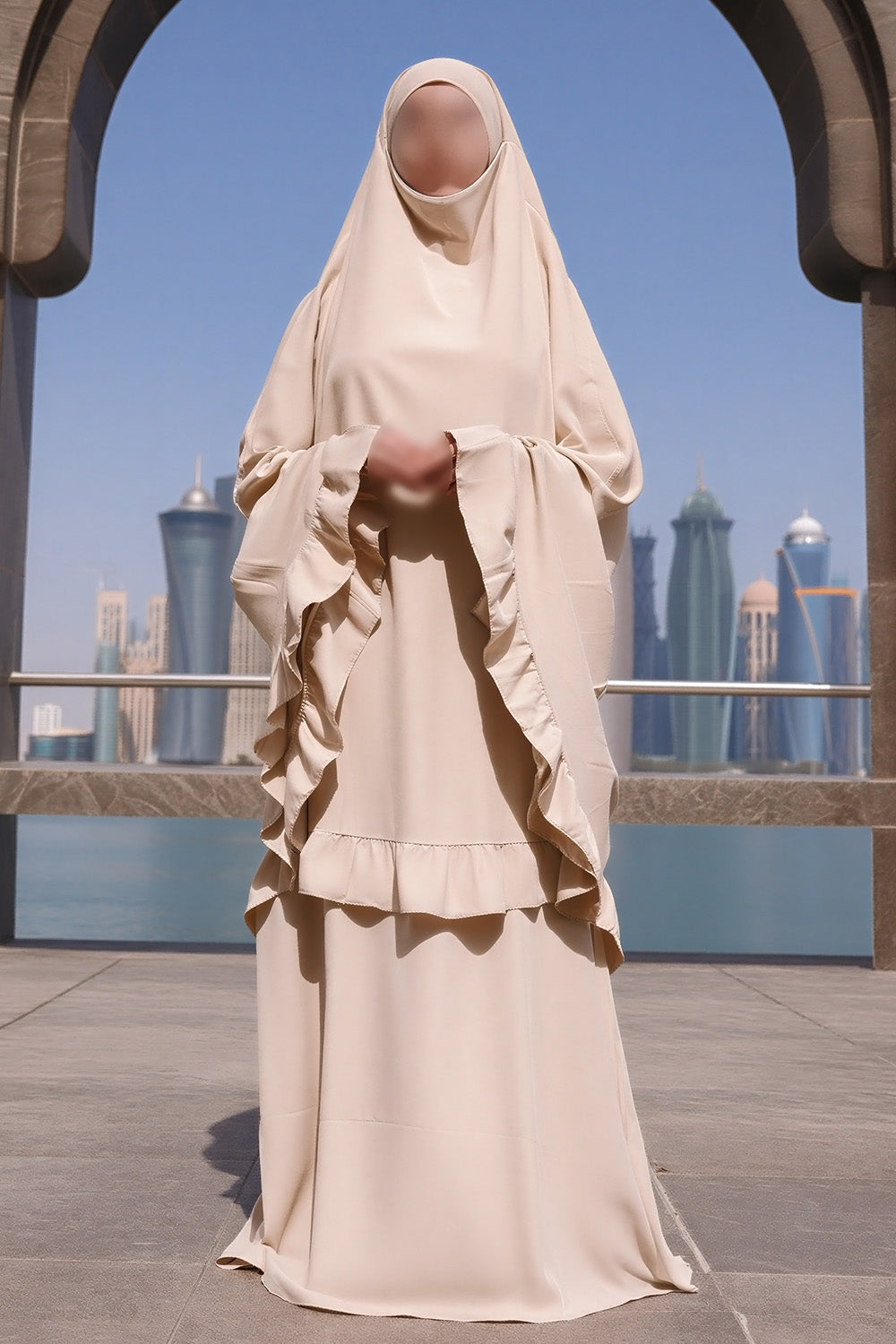 Ensemble de prière SB Jersey ES003 en beige clair