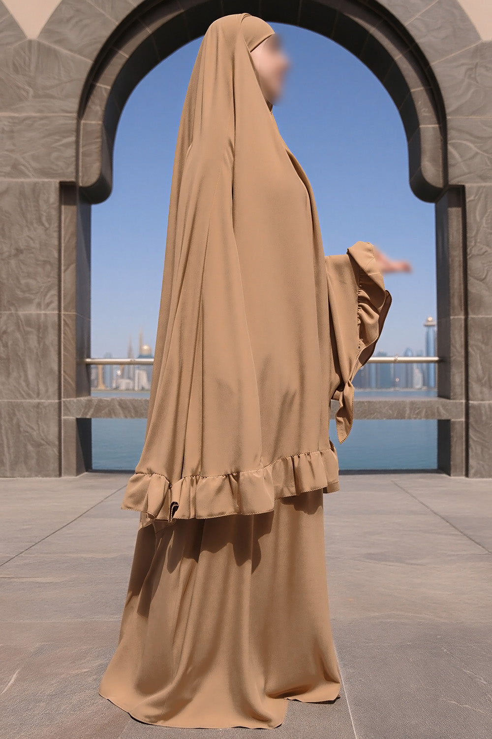 Ensemble de prière SB Jersey ES003 couleur camel