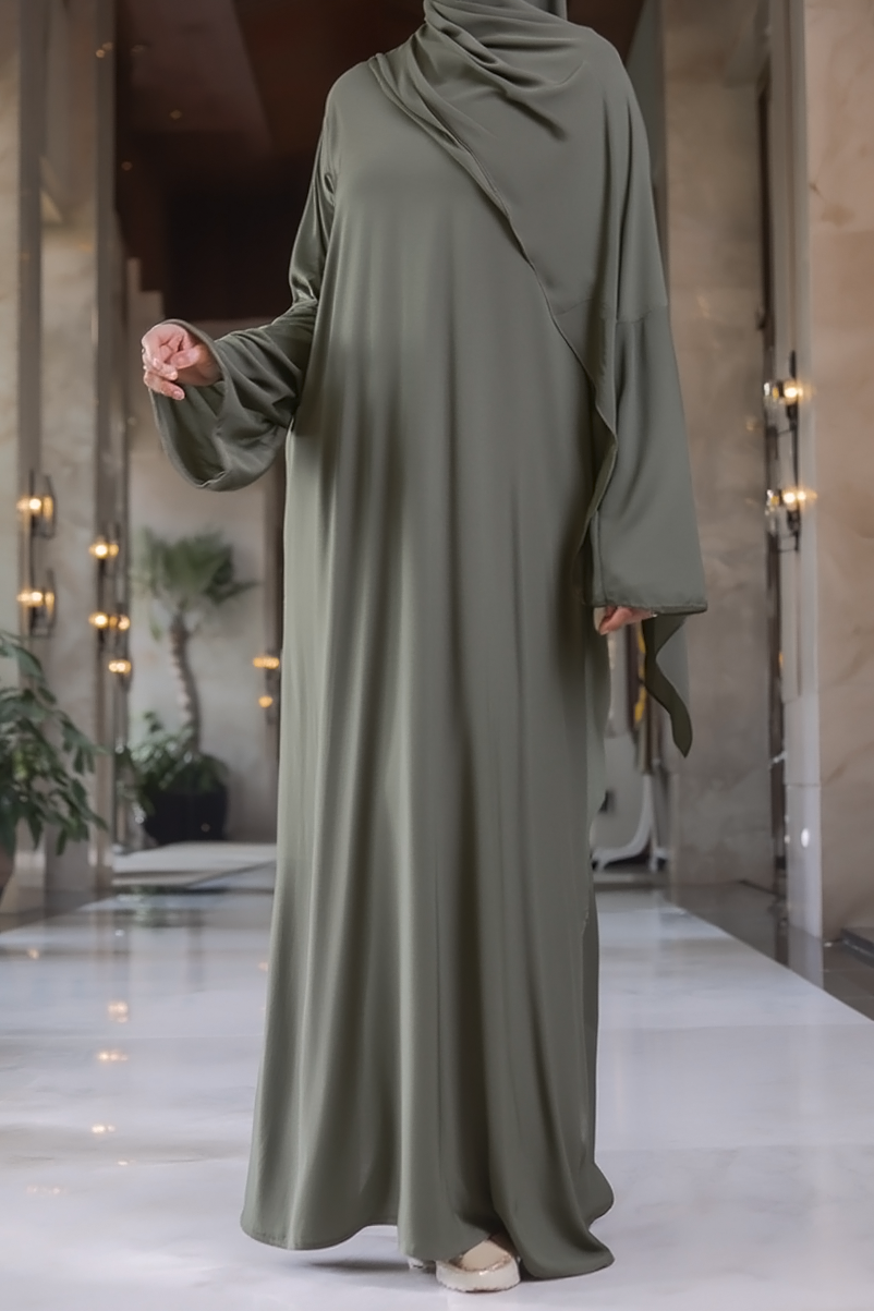 Abaya simple en jersey SB AS011 UNI kaki