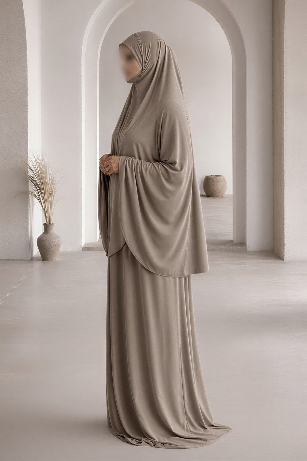 Ensemble de prière SB Premium Quality Jersey ES006 couleur taupe