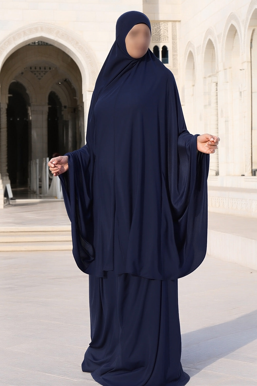 Ensemble de prière SB Jersey avec sac de transport ES007 en bleu foncé