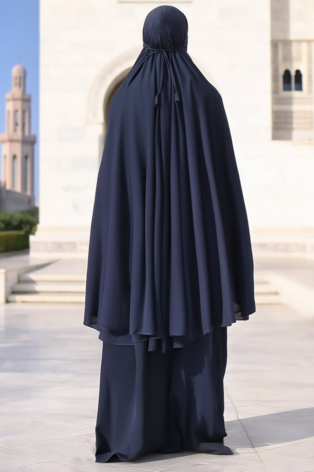 Ensemble de prière SB Jersey avec sac de transport ES007 en bleu foncé
