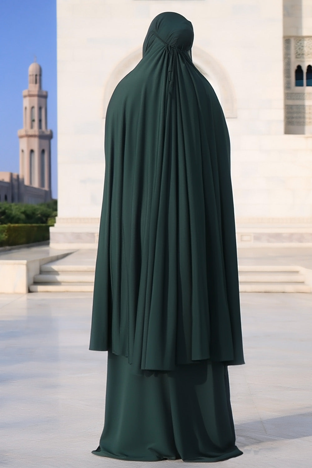 Ensemble de prière SB Jersey avec sac de transport ES007 en vert foncé