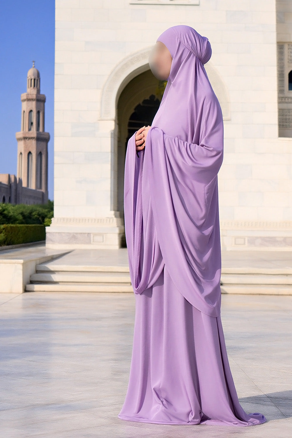 Ensemble de prière SB Jersey avec sac de transport ES007 couleur lilas