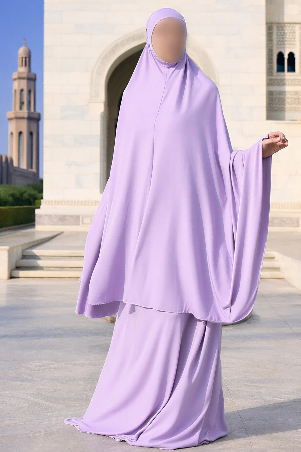 Ensemble de prière SB Jersey avec sac de transport ES007 couleur lilas