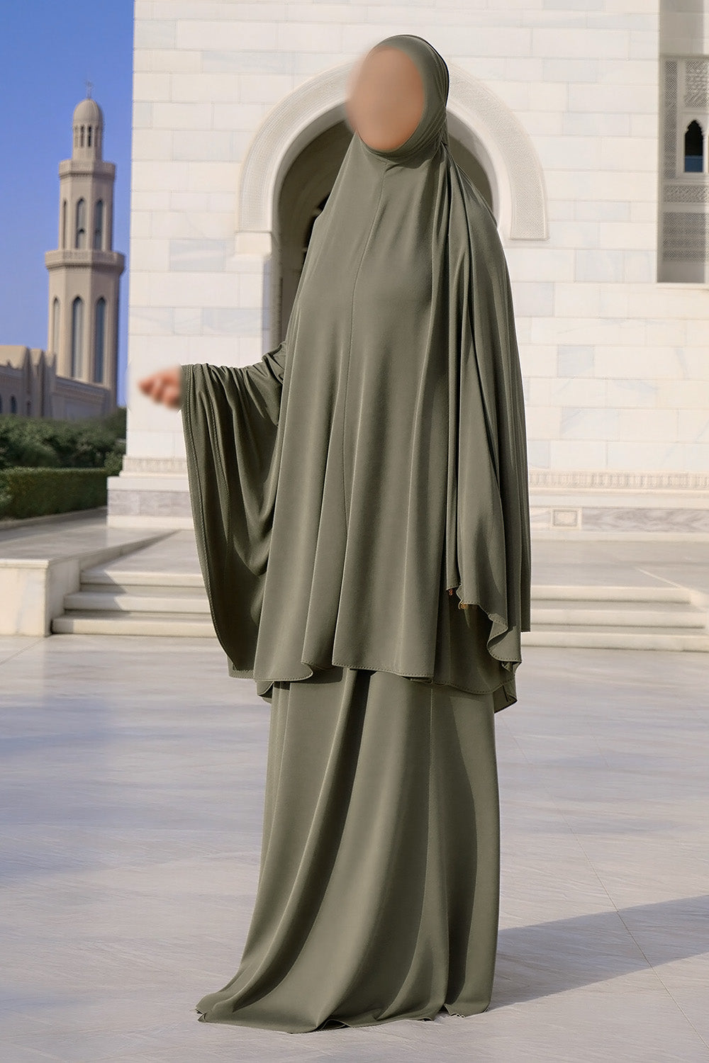 Ensemble de prière SB Jersey avec sac de transport ES007 couleur kaki