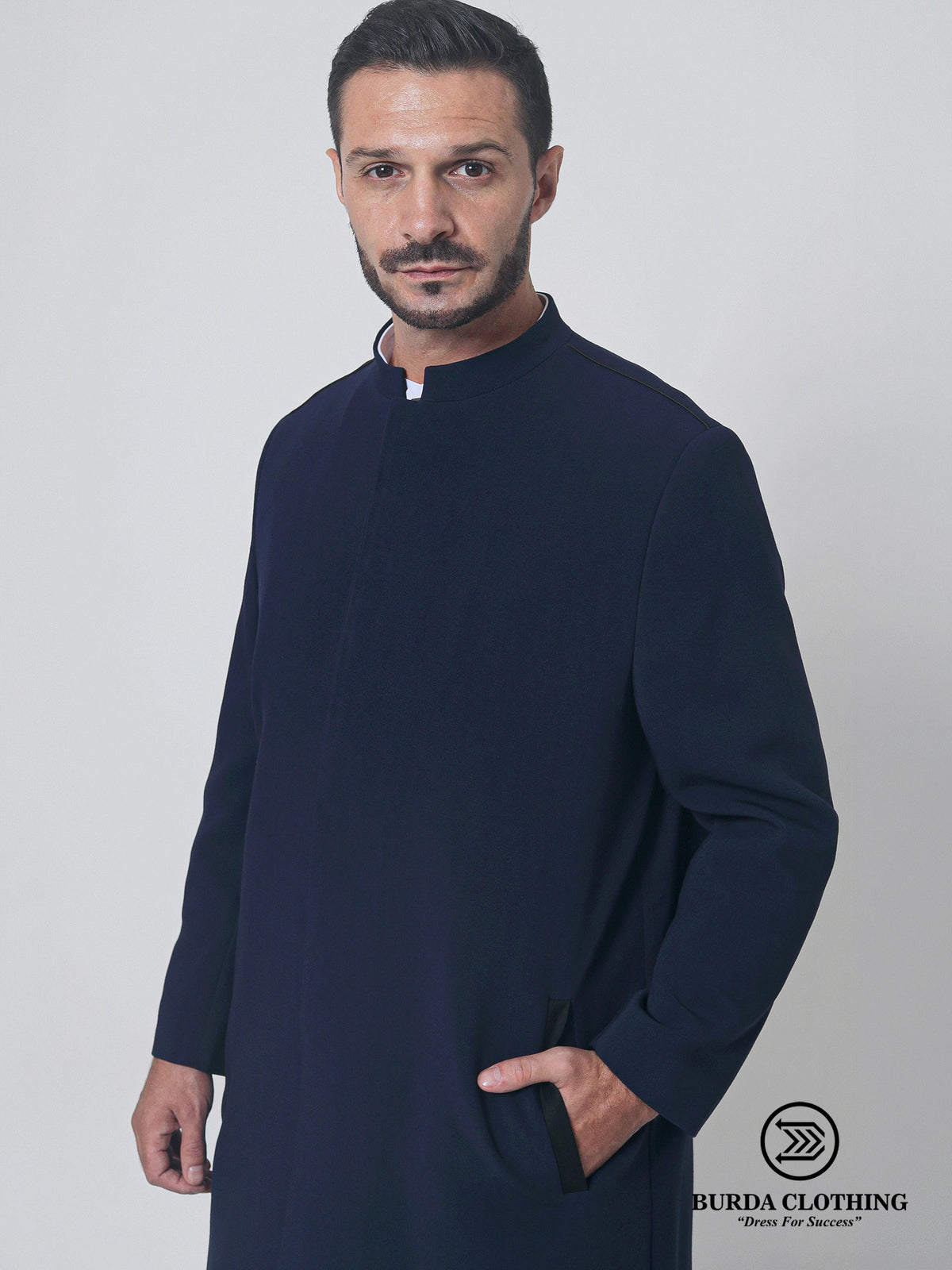 Stealth Navy Blue Overcoat